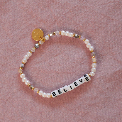 Believe Beaded Bracelet