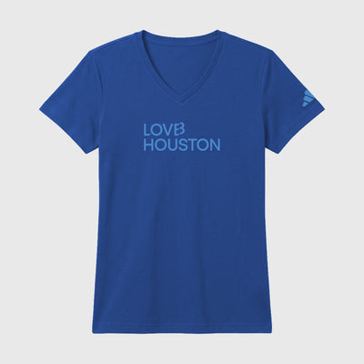 LOVB Houston x adidas V Neck Tee