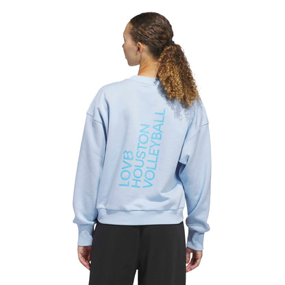 LOVB Houston x Adidas Cropped Crewneck Sweatshirt
