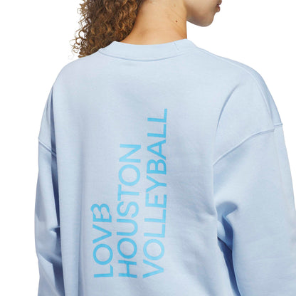 LOVB Houston x Adidas Cropped Crewneck Sweatshirt