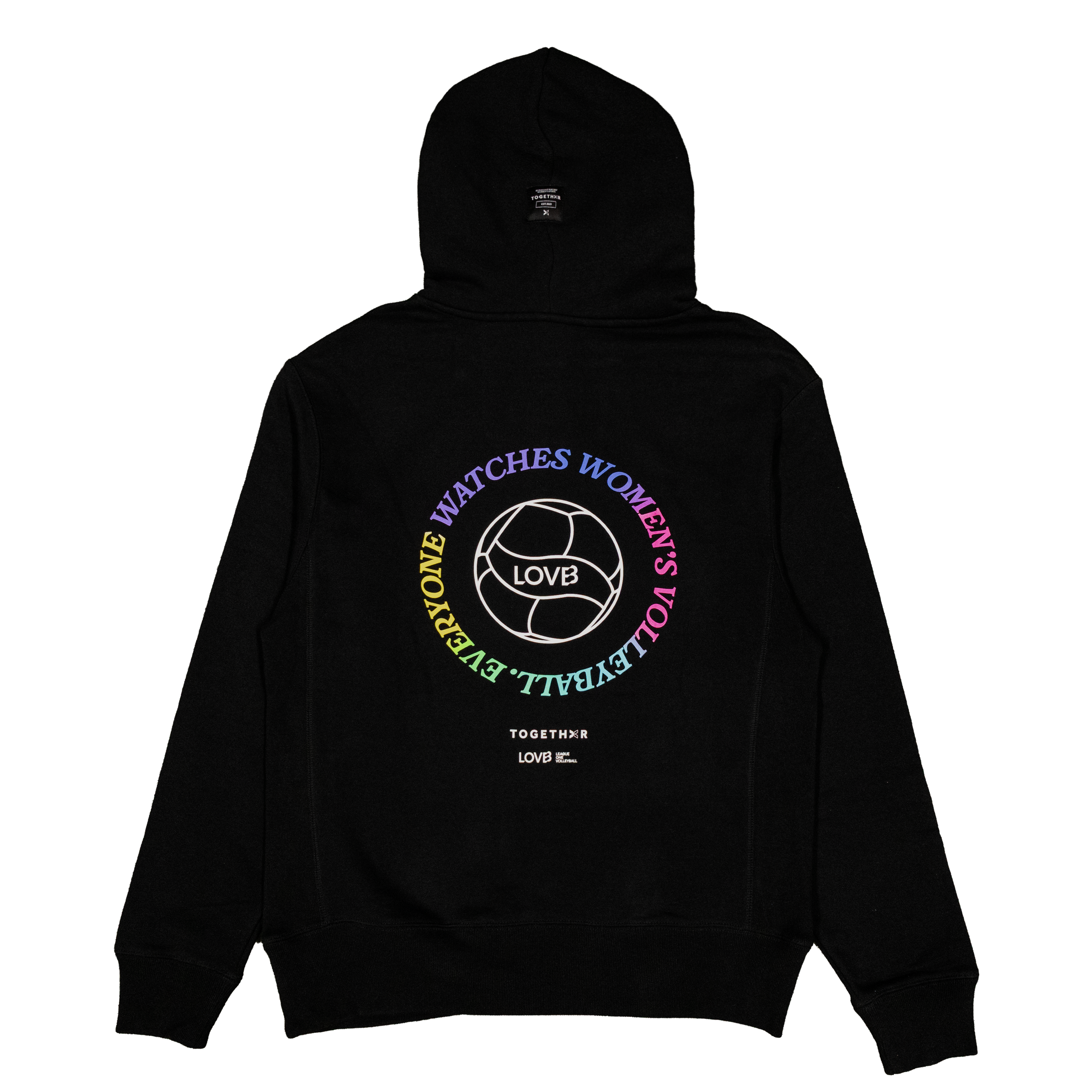 LOVB x TOGETHXR Everyone Watches Women's Volleyball Multi-Color Hoodie