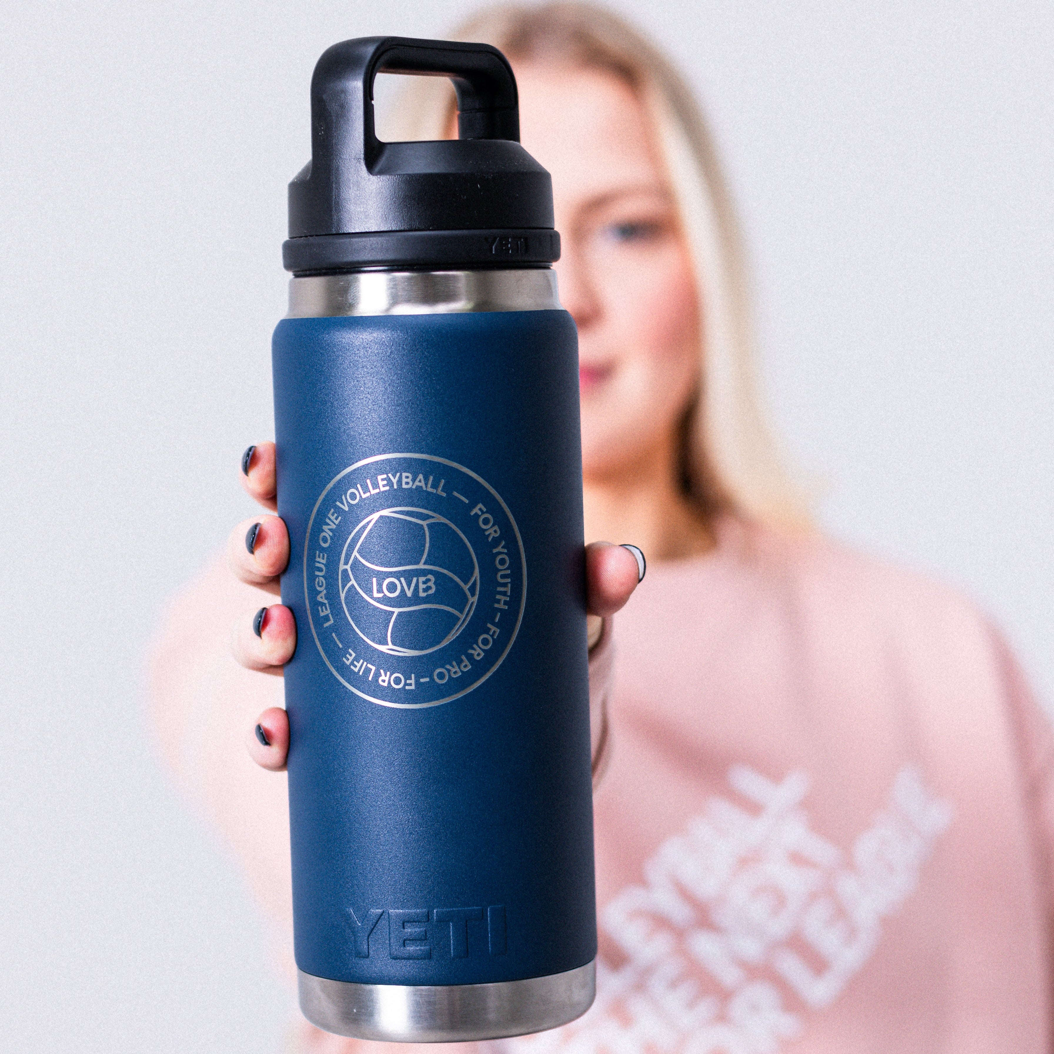 LOVB Volleyball YETI 26 oz Rambler Chug Bottle