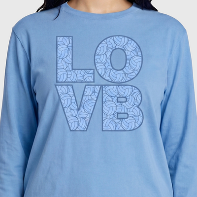 LOVB Volleyball Print Crewneck