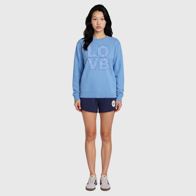 LOVB Volleyball Print Crewneck