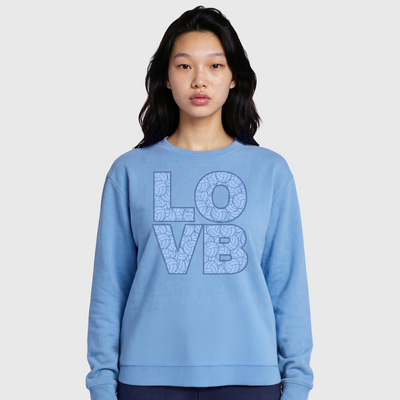 LOVB Volleyball Print Crewneck