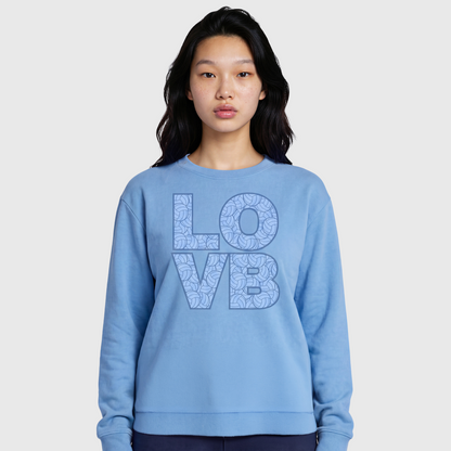LOVB Volleyball Print Crewneck