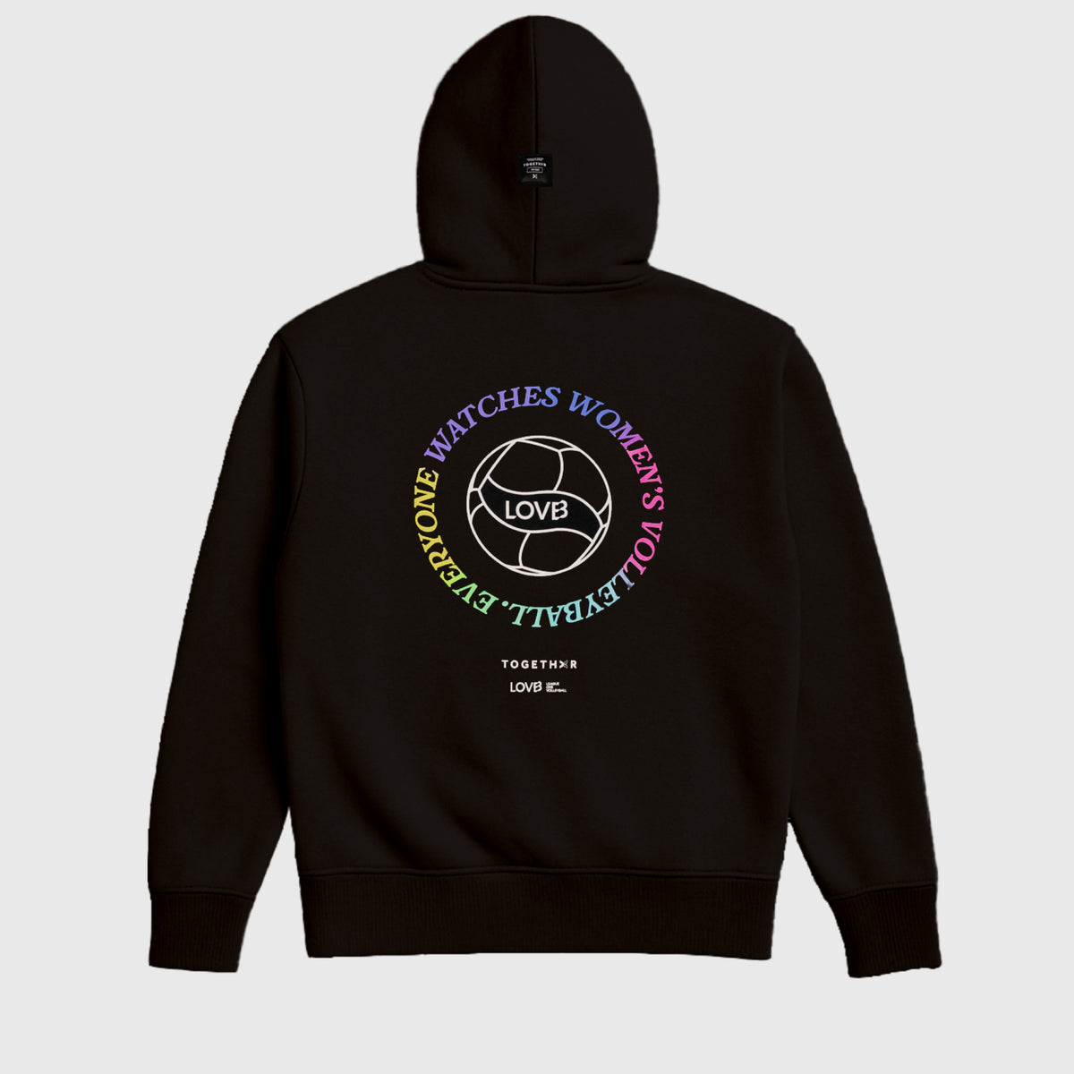LOVB x TOGETHXR Everyone Watches Women's Volleyball Multi-Color Hoodie