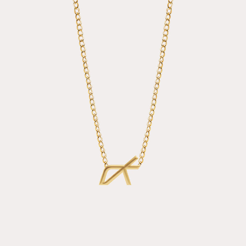 LOVB Austin Logo Gold Charm Necklace
