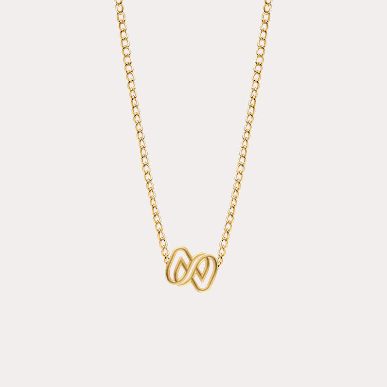 LOVB Salt Lake Logo Gold Charm Necklace