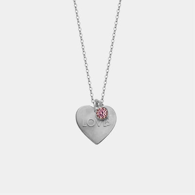 LOVB Heart and Stone Charm Necklace
