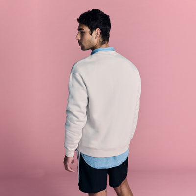 Bone Volleyball Hybrid Crewneck