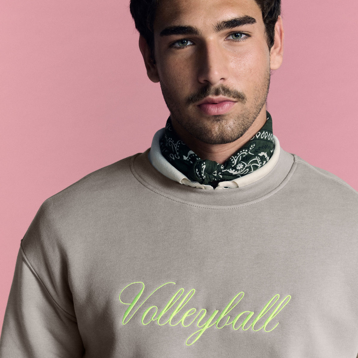 Cement Volleyball Hybrid Crewneck