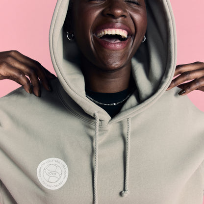 LOVB Volleyball Graphic Cement Hybrid Hoodie