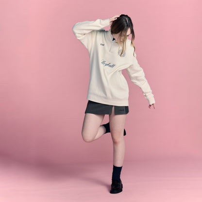 LOVB Volleyball Bone Hybrid Quarter Zip