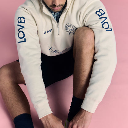 LOVB Volleyball Bone Hybrid Quarter Zip