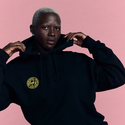 LOVB Volleyball Graphic Black Hybrid Hoodie