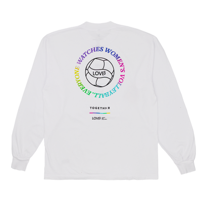 LOVB x TOGETHXR LOVB Watching Women's Sports Long Sleeve T-Shirt