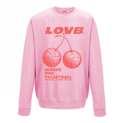 LOVB Pink Cherries Crewneck