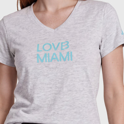 LOVB Miami x adidas V Neck Tee
