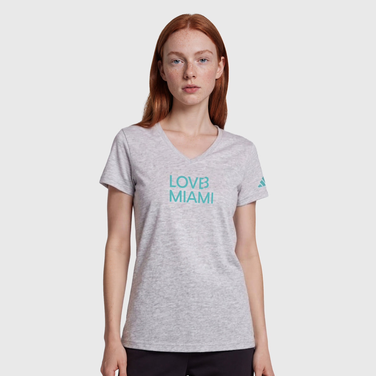 LOVB Miami x adidas V Neck Tee