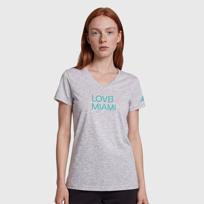 LOVB Miami x adidas V Neck Tee