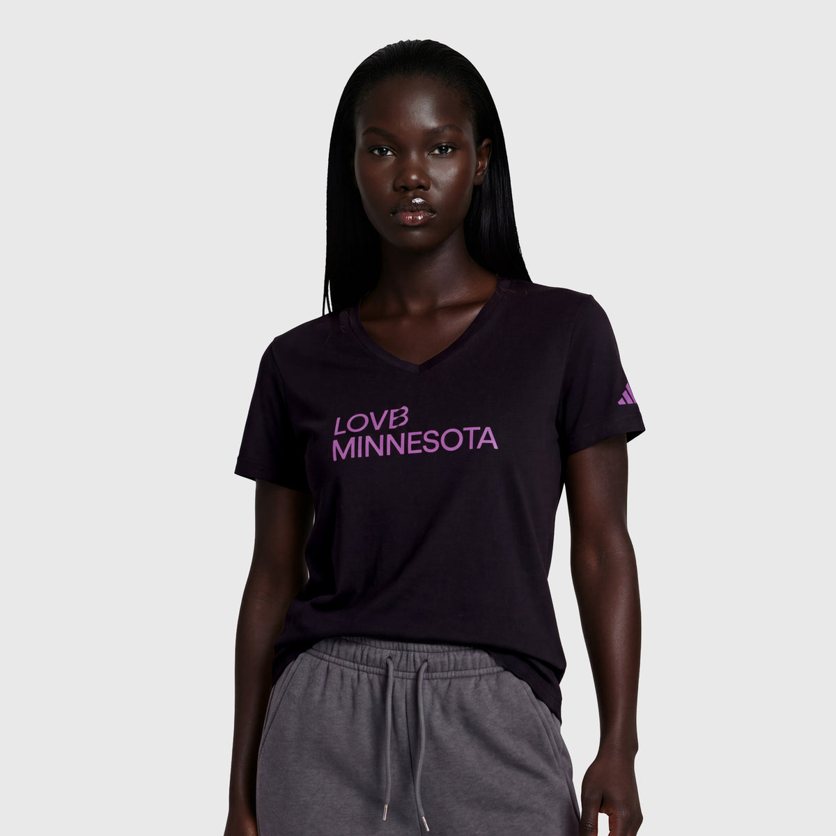 LOVB Minnesota x adidas V Neck Tee
