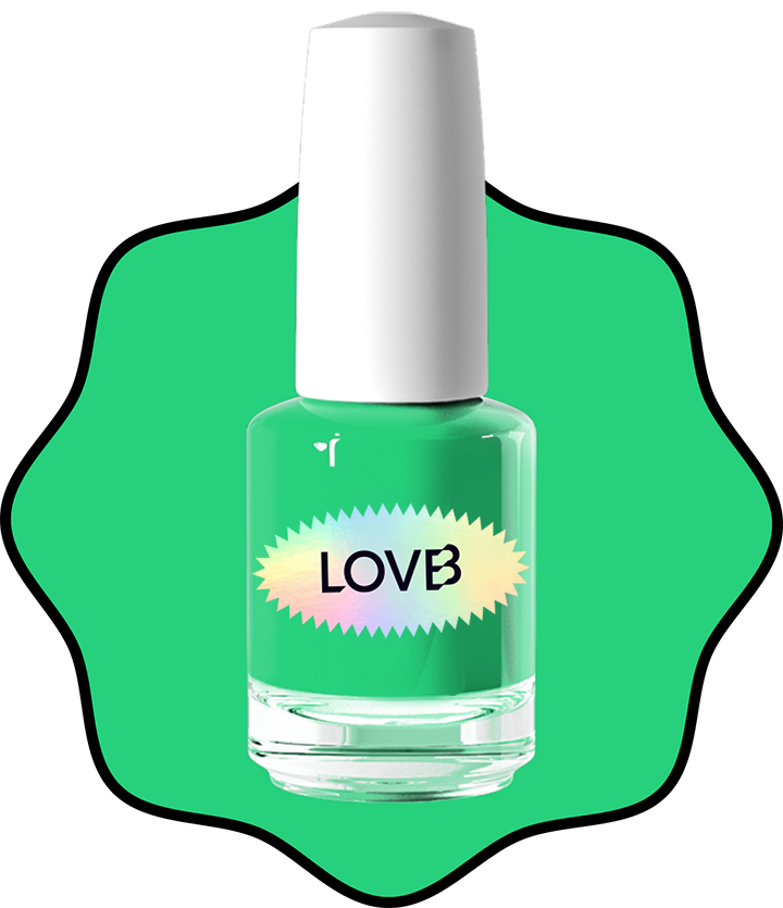 Nebraska Green Glow Nail Polish