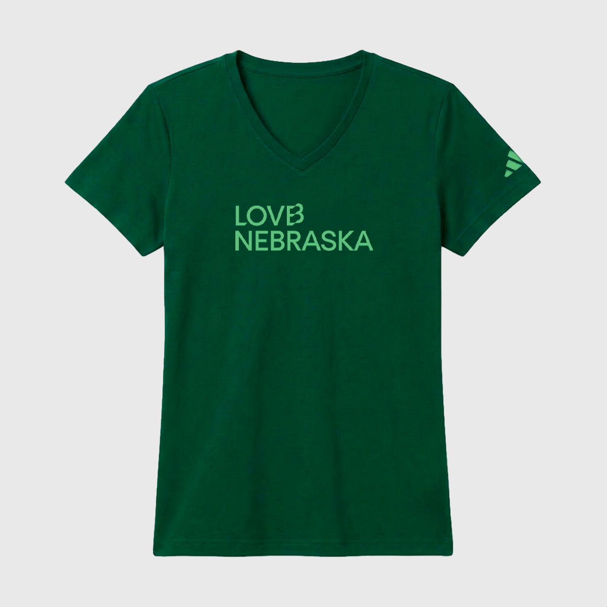 LOVB Nebraska x adidas V Neck Tee