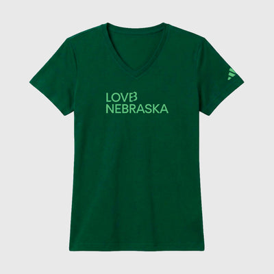 LOVB Nebraska x adidas V Neck Tee