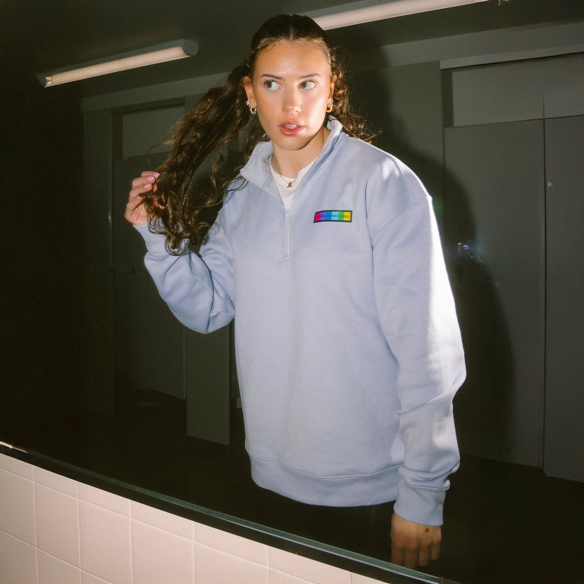 League One Volleyball Colorbar Hybrid Quarter Zip