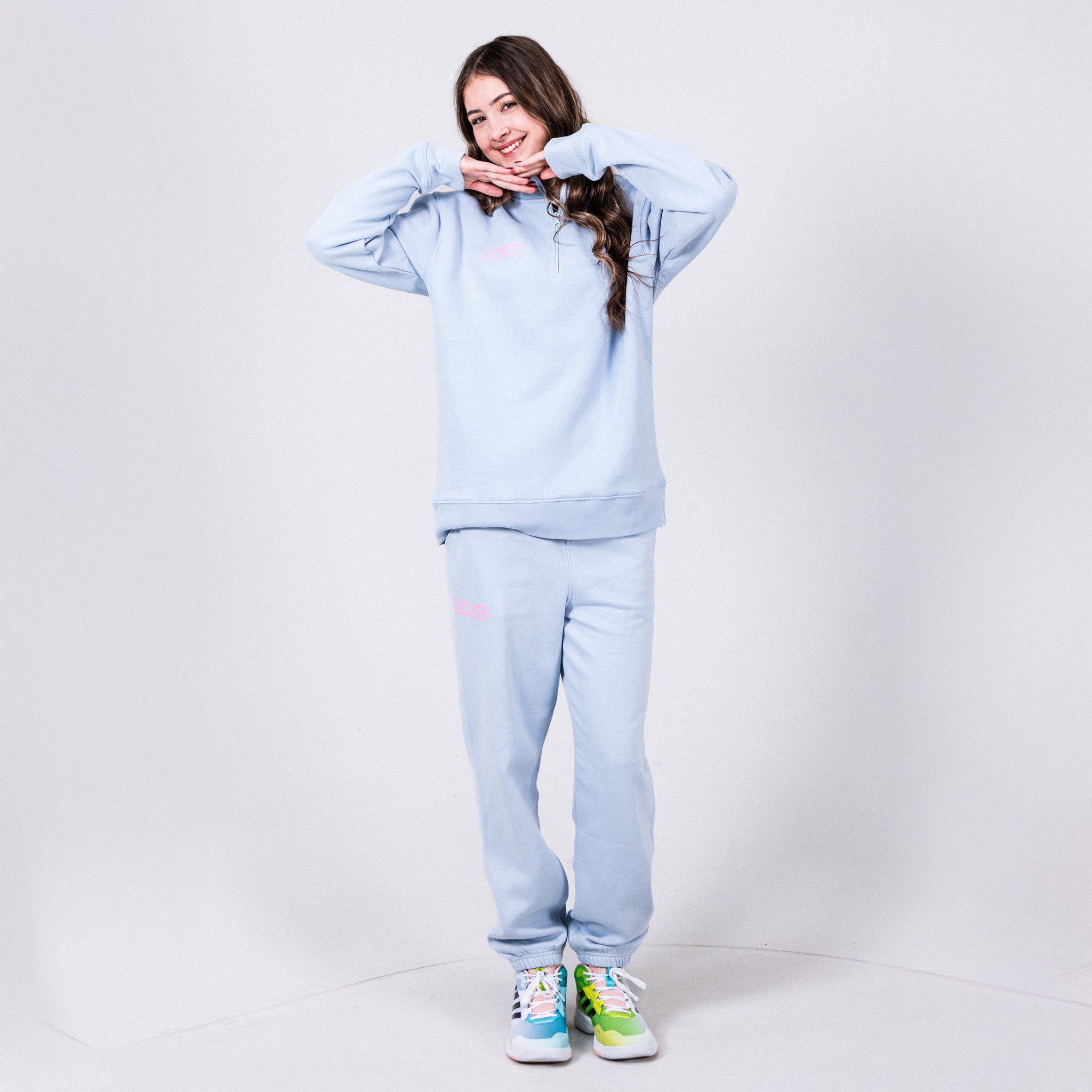 LOVB Candy Court Powder Blue Sweatpants