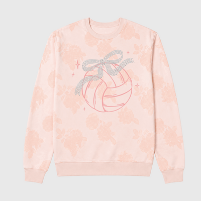LOVB Volleyball Rhinestone Crewneck