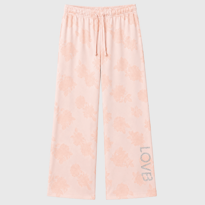 LOVB Rhinestone Wide Leg Sweatpants (35" Inseam)