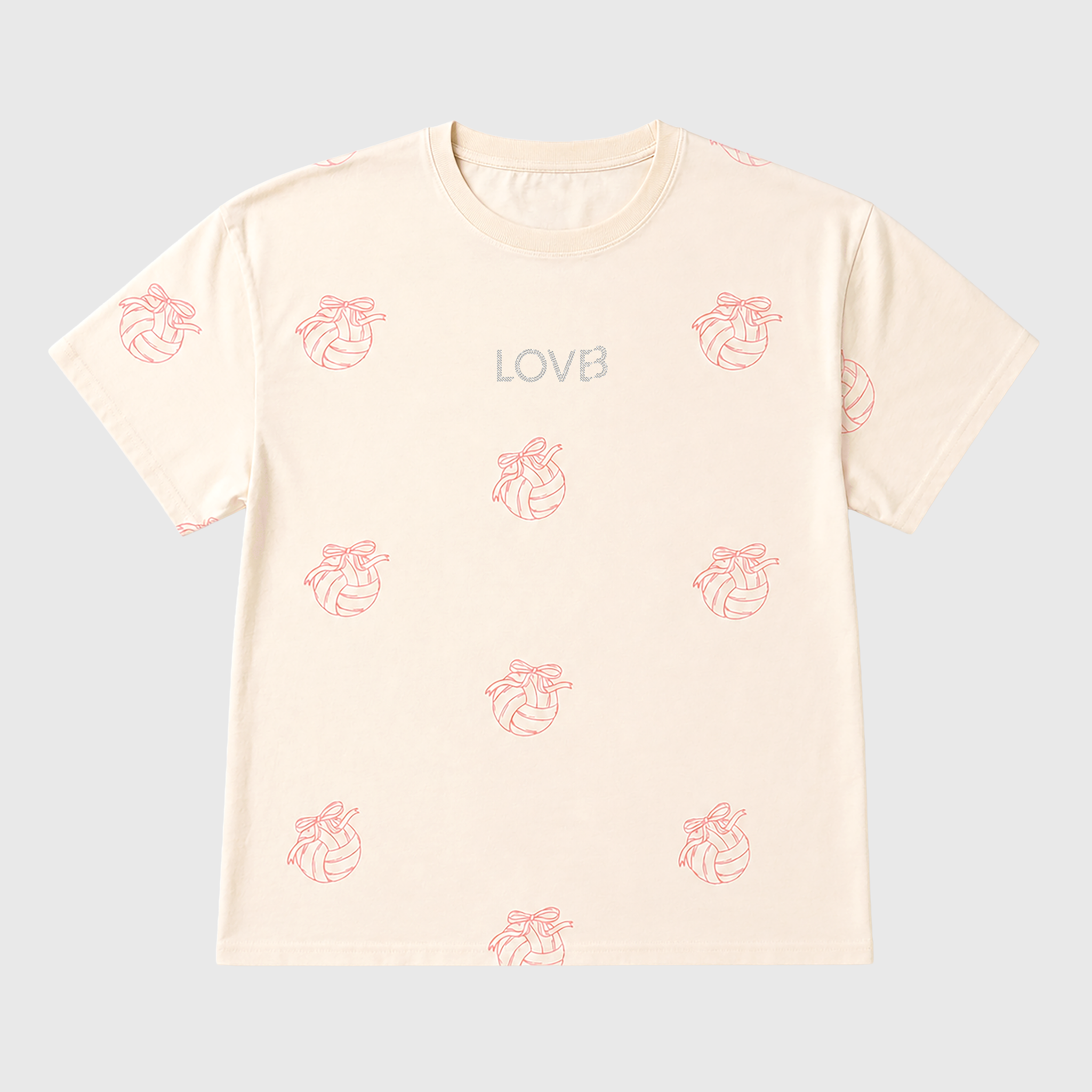 LOVB Volleyball Bow Print T-Shirt