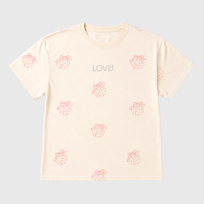 LOVB Volleyball Bow Print T-Shirt