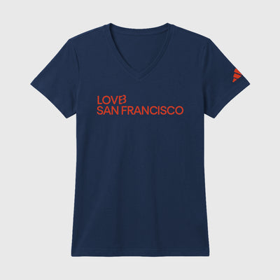 San Francisco Signal x adidas V Neck Tee