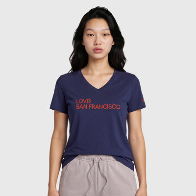 San Francisco Signal x adidas V Neck Tee