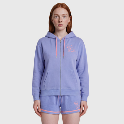 Summer LOVB Palm Tree Full-Zip Hoodie