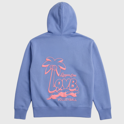 Summer LOVB Palm Tree Full-Zip Hoodie