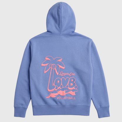 Summer LOVB Palm Tree Full-Zip Hoodie
