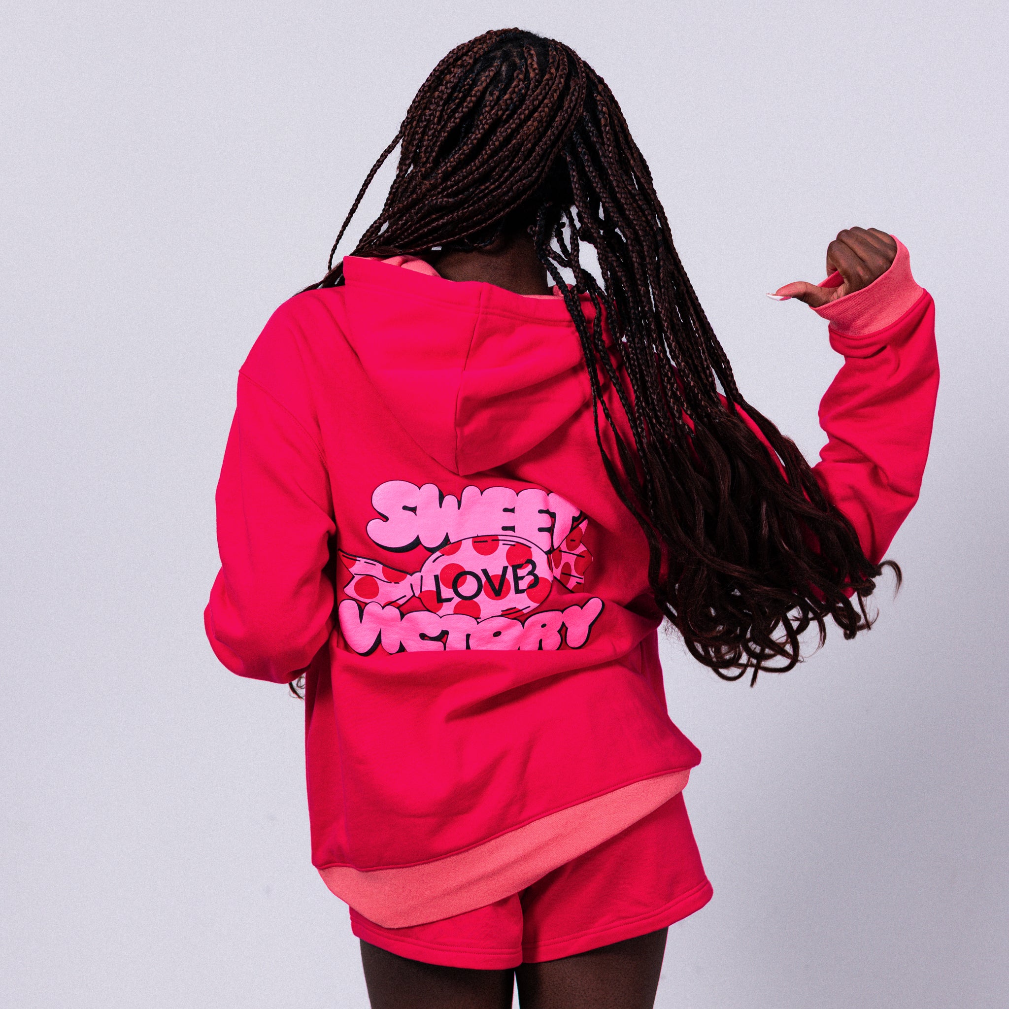 LOVB Sweet Victory Watermelon Hybrid Hoodie