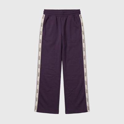 LOVB Varsity Edit Dark Purple Wide Leg Fleece Sweatpants