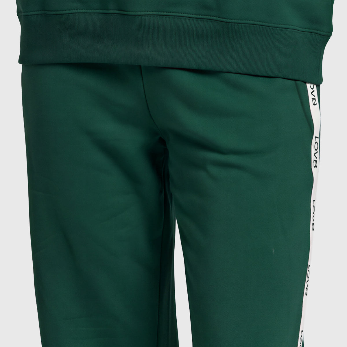 LOVB Varsity Edit Hunter Green Wide Leg Fleece Sweatpants