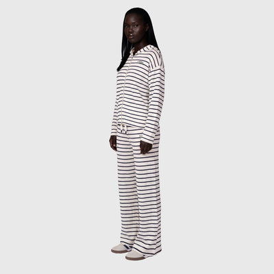 LOVB Varsity Edit Striped Wide Leg Sweatpants