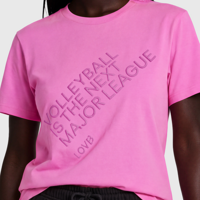 Volleyball is the Next Major League Bright Magenta T-Shirt