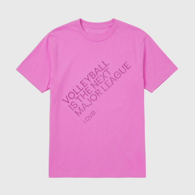 Volleyball is the Next Major League Bright Magenta T-Shirt