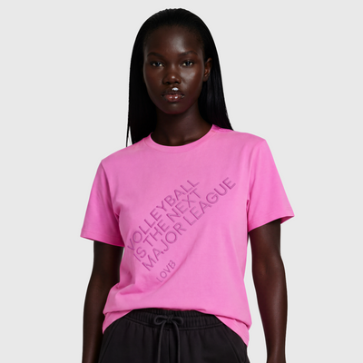 Volleyball is the Next Major League Bright Magenta T-Shirt