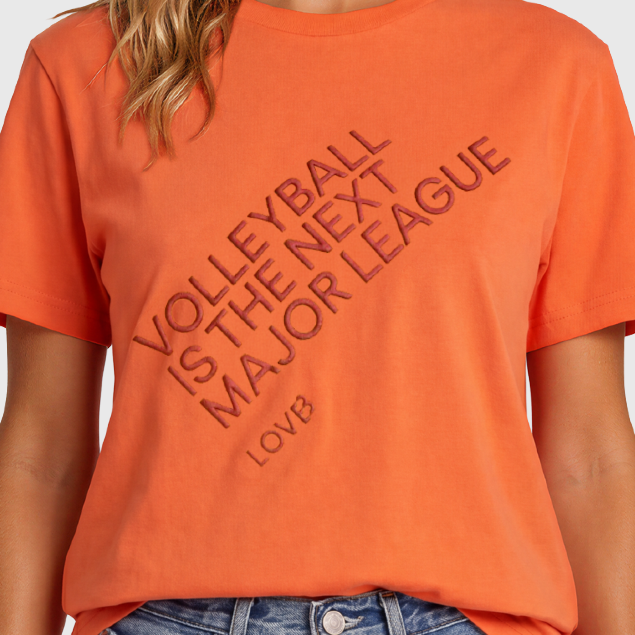 Volleyball is the Next Major League™ Orange T-Shirt