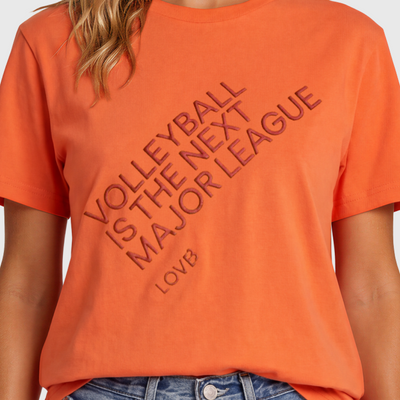 Volleyball is the Next Major League™ Orange T-Shirt