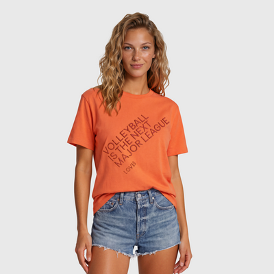 Volleyball is the Next Major League™ Orange T-Shirt